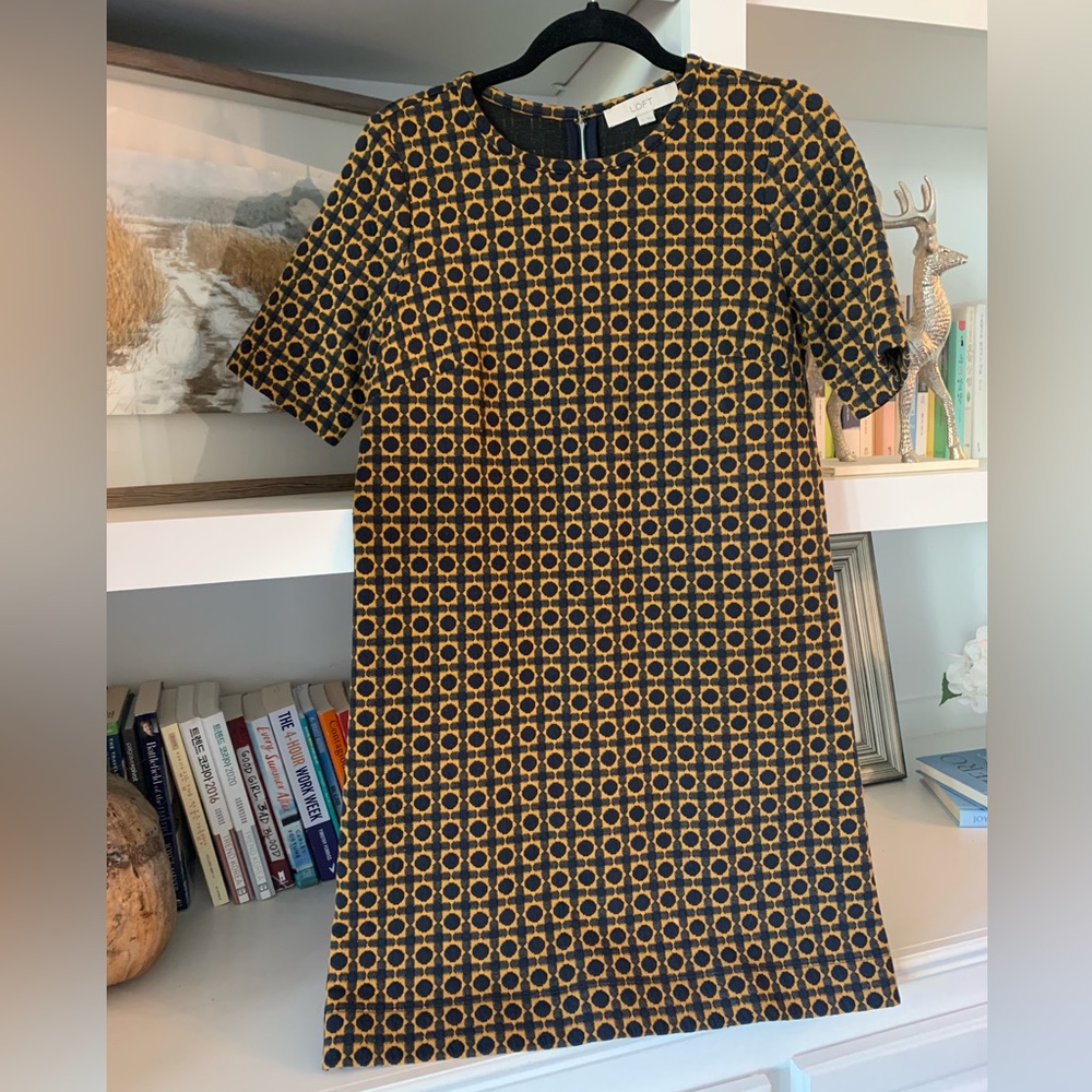 Like New Loft retro style mini dress